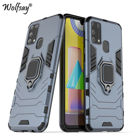 For Samsung Galaxy M31 Case Armor Magnetic Suction Stand Full Edge Cover For Samsung M31 Case Cover For Galaxy M31 M315F 6.4inch ► Photo 1/6