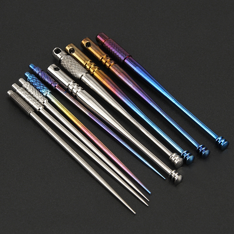 More Style Titanium Toothpick Non-slip Earpick Portable Titanium Ear Spoon Outdoor EDC Tool ► Photo 1/6