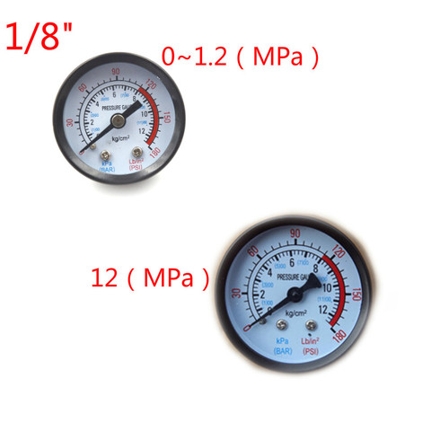 Bar Air Pressure Gauge 9mm/10mm 1/8