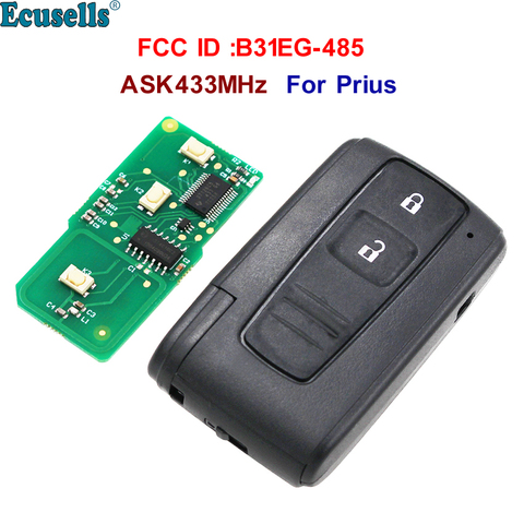 2 button ASK 315MHz ASK 433MHz keyles go remote key for Toyota Prius FCC ID: B31EG-485 TOY43 M0ZB31EG / MOZB31EG ► Photo 1/6