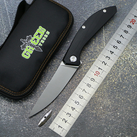 Green thorn Customized SIGMA high quality flip folding knife D2 blade G10 handle outdoor camping hunting tactical pocket knives ► Photo 1/6