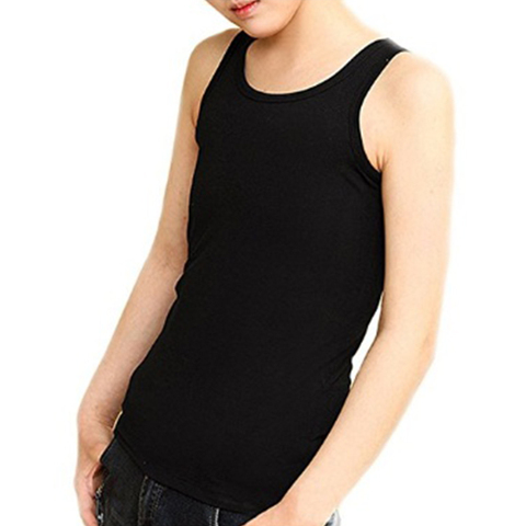 Chest Binder Cotton Vest Tank Top for Tomboy Lesbian (Can be Worn Alone) Women Les Lesbian Slim Fit Short Vest Chest Binder Tops ► Photo 1/6