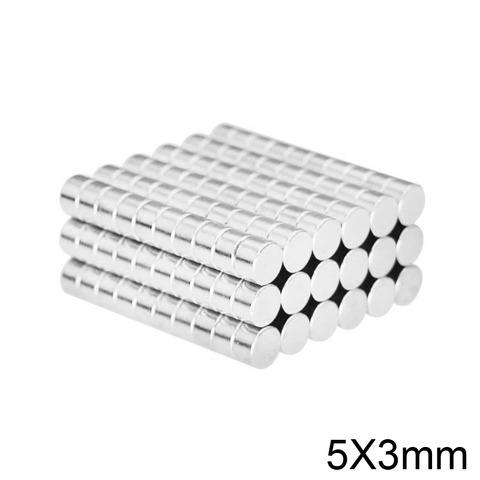 20~1000pcs 5x3 mm N35 Small Round Powerful Magnet 5mm x 3mm Sheet Neodymium Magnet 5x3mm Permanent NdFeB Magnets Strong 5*3 mm ► Photo 1/6