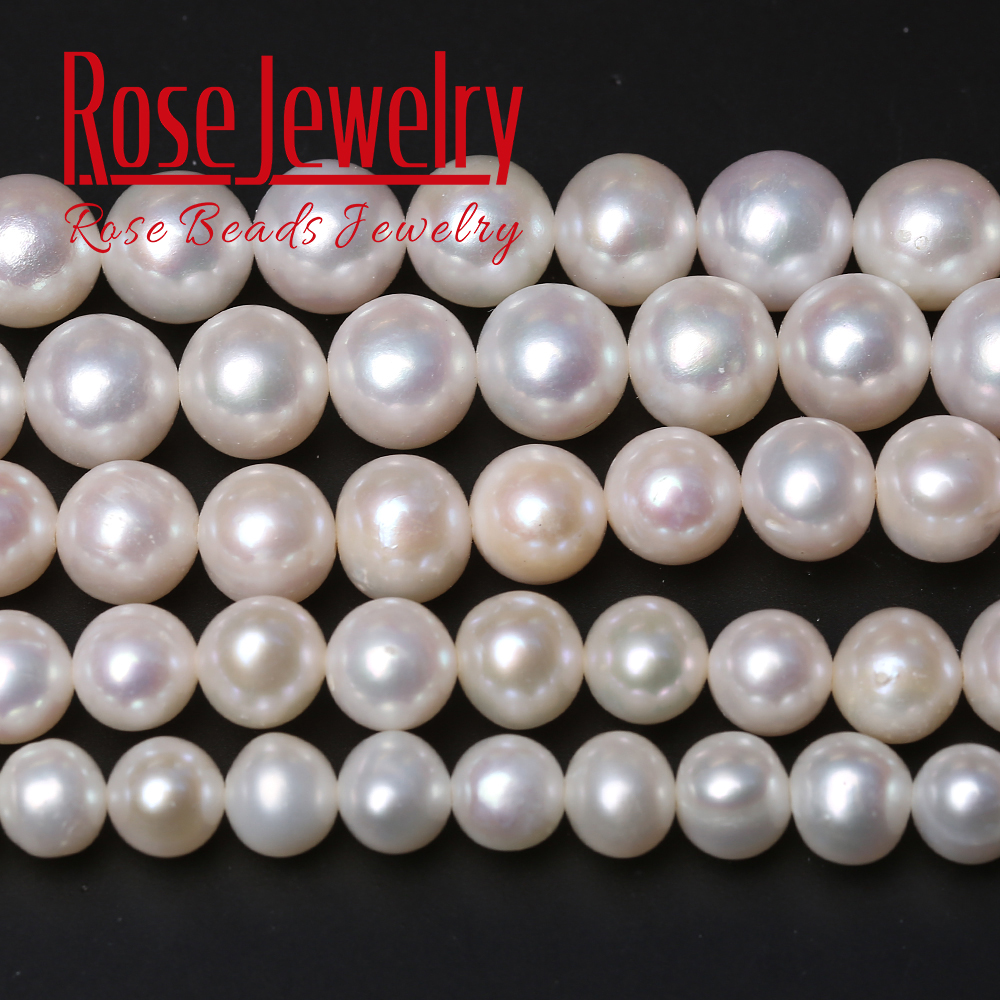 White Freshwater Natural Real Pearl Round Loose Beads 15''  4/5/6/7/8/9/10mm 