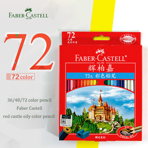 Faber-Castell 36 48 72 color Classic Oily Pencil Painting for Beginners Students Colored Pencils Sketch Painting Art Supplies ► Photo 1/6
