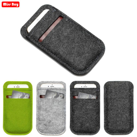 Mini Mobile Phone Bag Card Slot Cover For iPhone 12 11 Pro Max XR XS 6 6s 7 8 Plus 5 5S SE 4S 4C Case Universal Phone Pouch Box ► Photo 1/6