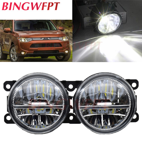 2pcs/lot Car Front Bumper LED fog Lights For Mitsubishi Outlander 2012-2017 For Mitsubishi ASX 2013 2014 Halogen Lamps ► Photo 1/6