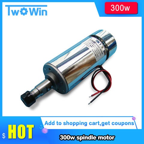 300W High Speed Air-cooled PCB Spindle Motor DC Diy Engraving Machine Small Engraving Machine Parts ► Photo 1/5