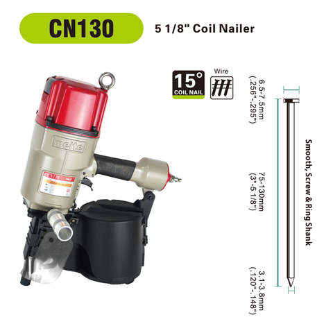 130mm coil nailer gun meite CN130 ► Photo 1/2