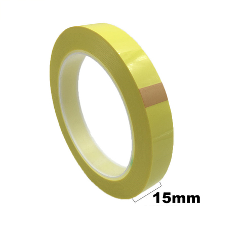50M/roll, 15mm Wide Adhesive Insulation Mylar Tape for Transformer, Motor, Power Battery, Coil Wrap, Anti-Flame Yellow ► Photo 1/4