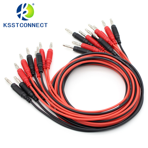 TL200 High Quality 16AWG flexible silicone Wire 4mm banana Plug Patch Cord Test Lead ► Photo 1/6