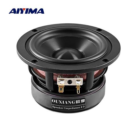 AIYIMA 1Pcs 4 Inch Midrange Bass Audio Speaker 4 8 Ohm 50W Woofer Speaker DIY Home Theater Bookshelf Loudspeaker ► Photo 1/6