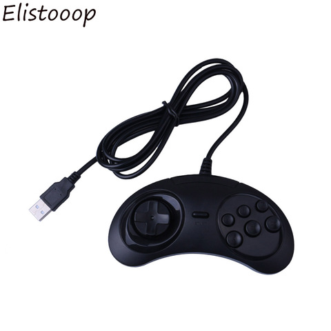 Wired 6 Buttons USB Classic Gamepad for Sega Mega Drive 2 USB Game Controller Joypad for SEGA Genesis/MD PC/2 Y1301 /MAC ► Photo 1/5