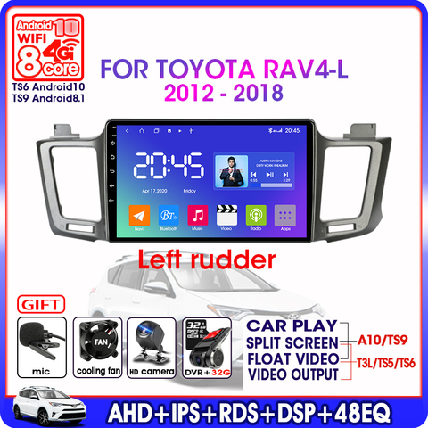 Android 10.0 2Din Car Radio Multimedia Video Player For Toyota RAV4 2012-2022 Navigation GPS Stereo 4G+64G 4G net WIFI Head Unit ► Photo 1/6