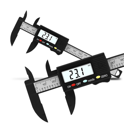 0-100mm Electronic Digital Vernier Caliper Gauge Measuring Tool Measuring Calibre for jewelry measurement Digital Ruler trammel ► Photo 1/6