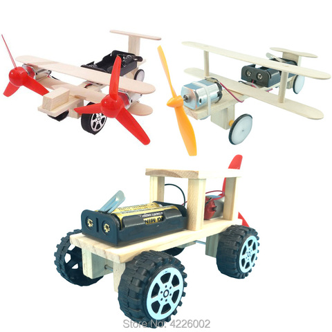 DIY Kit Plane Car Science Experiment Kids Electronic Education STEM physics Toys Technology Inventions Project for Children Boy ► Photo 1/6