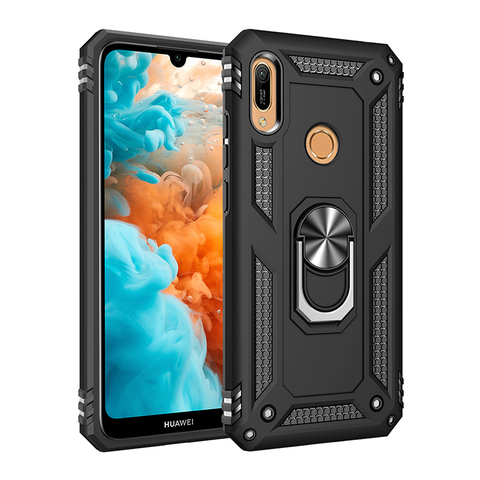 Luxury Armor Soft Shockproof Case For Huawei Honor 8A JAT-LX1 Y6 2022 Y7 Prime Pro MRD-LX1F DUB-LX1 Silicone Bumper Hard Cover ► Photo 1/6