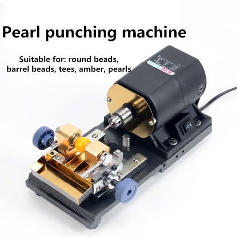 220V 320W Stone Pearl Drilling Machine Jewelry Making Equipments Electric Jade Hole Punch Drilling Machine Chuck 0.3-4mm ► Photo 1/6