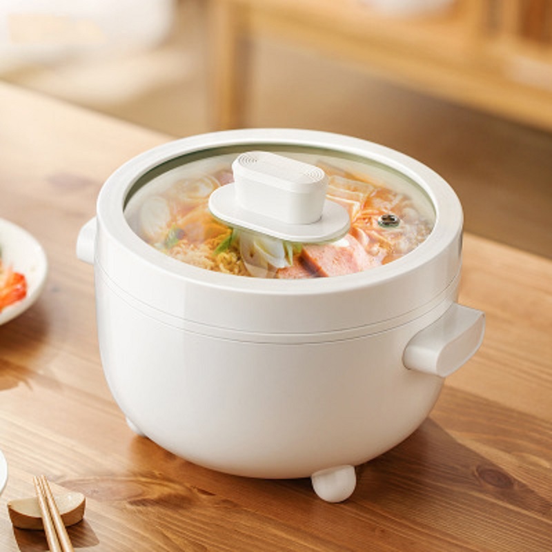 Dmwd 1.5l Portable Electric Cooker Multifunctional Hot Pot Noodles Rice  Eggs Soup Steamer Rice Cooker Non-stick Liner 2 Layers - Multi Cookers -  AliExpress