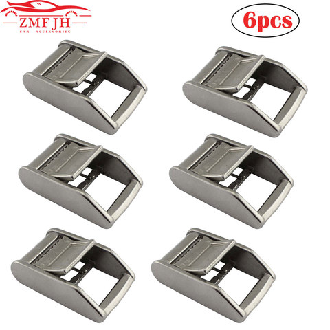 6PCS 25mm 316 Stainless Steel Cam Buckle For Tie-Down Straps Cam Tie Down Strap Cargo Lash Luggage Bag Belt Metal Buckle ► Photo 1/6