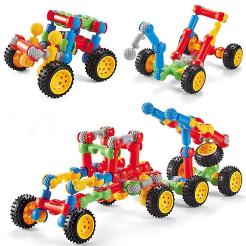 DIY Skeleton joint Building Blocks Stitching Inserted Construction Assembled Blocks Bricks Educational Toys for Children Gift ► Photo 1/3