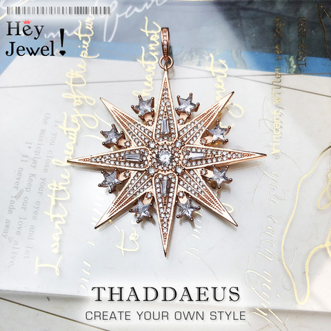 Pendant Lucky Magic Star Rose Gold,2022 Spring New Jewelry Romantic 925 Sterling Silver Unique Magical Festive Gift For  Women ► Photo 1/6