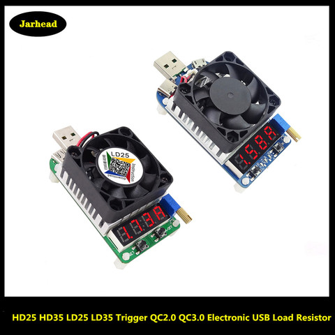 HD25 HD35 Trigger QC2.0 QC3.0 Electronic USB Load Resistor Discharge Battery Test Adjustable Current Voltage 35w LD25 LD35 25w ► Photo 1/6