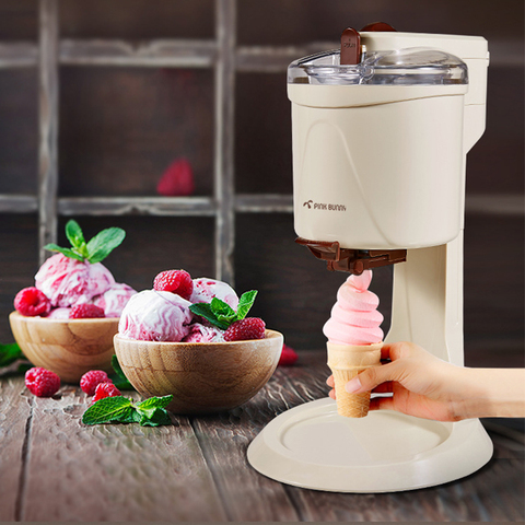 220V 21W DIY Electric Fruit Ice Cream Machine Home Ice Cream Maker 1L Automatic Ice Cream Machine ► Photo 1/1