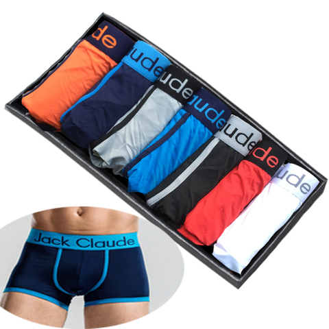 5Pcs Mens Underwear Male Boxers Sexy Underpants Comfortable