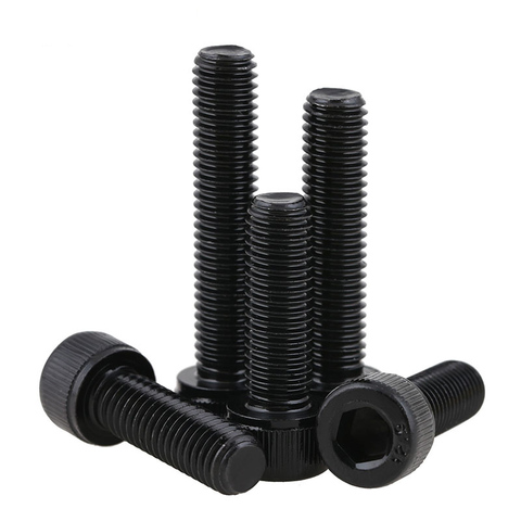 Grade 12.9 Black Cup Head Hexagonal Reverse/Left Thread Screws M5 M6 M8 M10 M12 DIN912 Left Tooth Bolt Anti-tooth Screw ► Photo 1/3