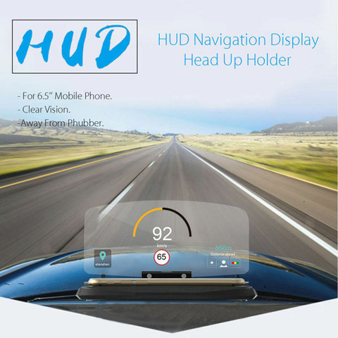 HUD 2022 New OBD2+GPS Dual Mode OBD2 Head Up Display GPS HUD Mirror Digital MPH KMH Speedometer Water & Oil Temp RPM ► Photo 1/6