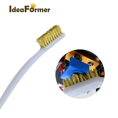 3D Printer Cleaner Tool Copper Wire Toothbrush Copper Brush Handle 3D printer nozzle cleaning Hot bed cleaning 3D print cleaning ► Photo 1/6