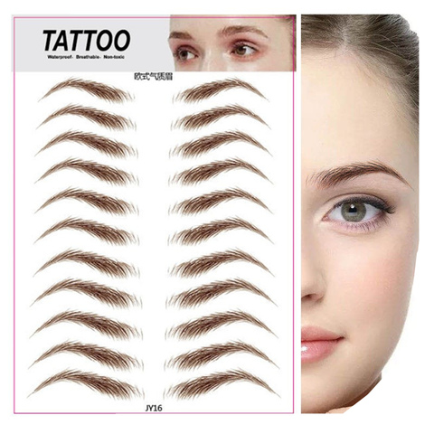 O.TWO.O 3D Simulation Eyebrow Stickers Waterproof Like Brow Hair Makeup Easy To Wear Long Lasting Nutural Brows Tattoo Sticker ► Photo 1/6