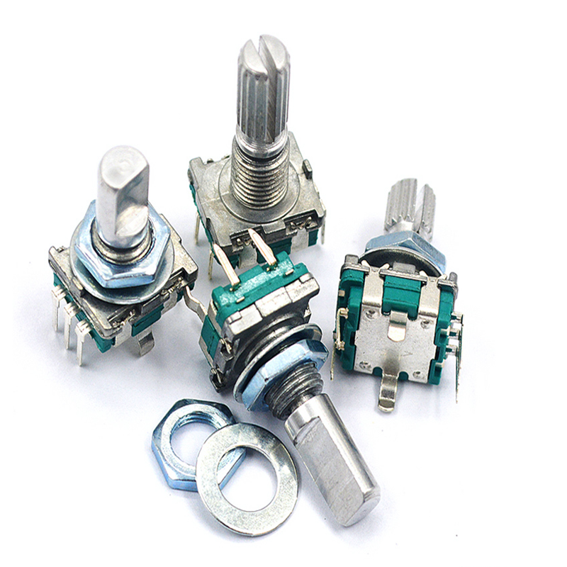 5PCS/LOT 20 Position 360 Degree Rotary Encoder EC11 w Push Button 5Pin ...