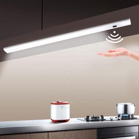 Kitchen Lamp Led Closet Light 220V To 12V LED Light Hand Sweep Sensor Induction Light leds for wardrobe lampki armario gabinete ► Photo 1/6