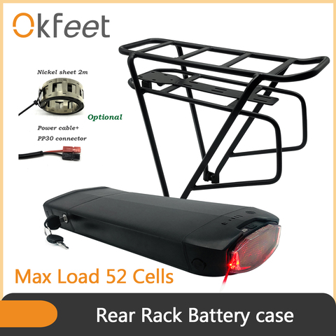 Okfeet Ebike Case Battery Battery Lithium Controller Led Lamp Battery Light Electric Bike Bicycle e bike Battery Storage Box ► Photo 1/5