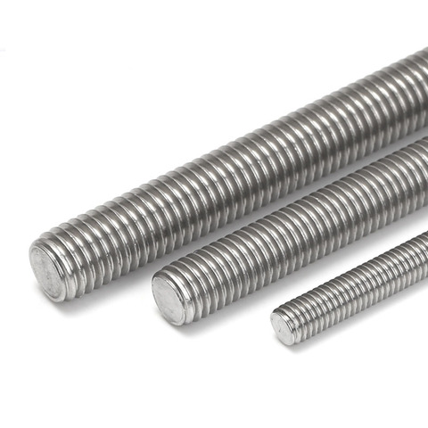 M3 M4 M5 M6 M8 M10 Fully Thread Rod Bar Stud Wire Screw  304 Stainless Steel 20mm-500mm ► Photo 1/6