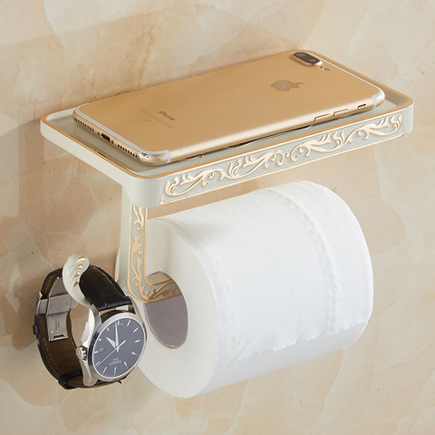 Wood Toilet Paper Holder Bathroom Wall Mount WC Paper Phone Holder Shelf  Towel Roll shelf Accessories Roll Holder - AliExpress