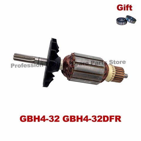 Free Bearing！AC220V-240V Armature Rotor Anchor Motor replacement for BOSCH Rotary Hammer GBH4-32DFR GBH4-32 1614010252 ► Photo 1/6