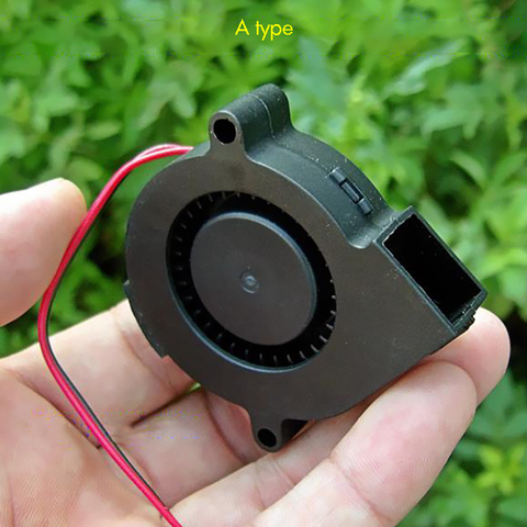 57mm/62mm/80mm Blower Fan DC6V-24V 5015 6028 7530 Air Blower Fan Turbine Turbo Brushless Cooling for DIY 3D Printer Extruder ► Photo 1/5