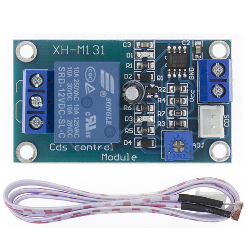 XH-M131 DC 12V 10A Light Control Switch Photoresistor Relay Module Detection Sensor brightness Automatic Control Module ► Photo 1/6