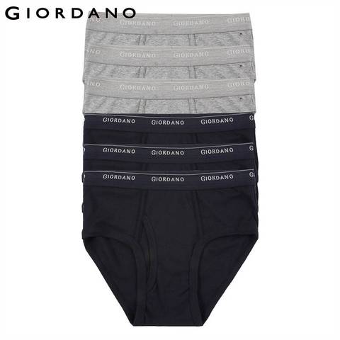 Giordano Men Underwear Mens Briefs 6pcs Solid Underwear Men Ropa Interior Hombre Briefs Men Cotton Cueca Masculina Calzoncillos ► Photo 1/6