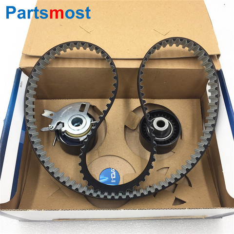 2.2L Diesel Timing Belt Pulley Set Kit for Land Rover Freelander 2 Evoque Jaguar Ford Citroen Peugeot Fiat DAYCO KTB715 LR032526 ► Photo 1/3