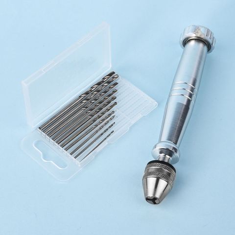 Twist Type Manual Drill  DIY Epoxy Resin Jewelry Making Tools 10pcs/Set Aluminum Alloy  Woodworking Drilling Rotary Tool ► Photo 1/6