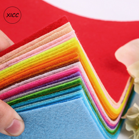 XICC Stock 1mm Handmade Non Woven Felt Fabric Flowers DIY Craft Colorful Toy Dolls Sewing Material Needle Punch Home Decoration ► Photo 1/6