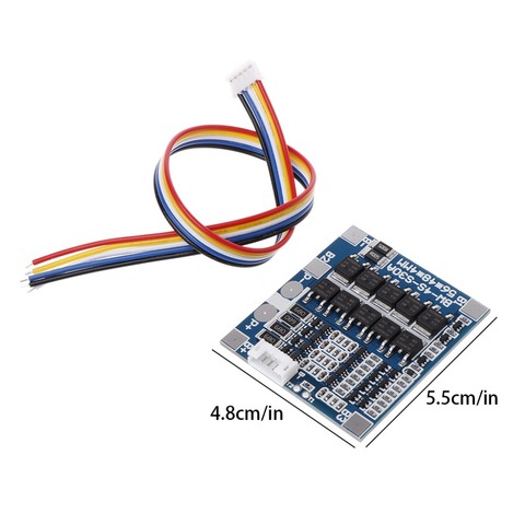 4S 30A 12.8V w/Balance 3.2V LiFePo4 LiFe 18650 Battery BMS Protection PCB Board Au13 19 Droship ► Photo 1/6