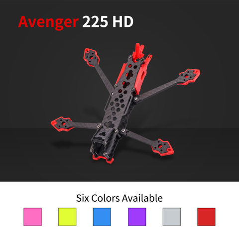 TCMMRC Avenger 225HD fpv drone frame 5 inch frame carbon fiber quadcopter  racing drone kit for Protection HD Digital System ► Photo 1/6