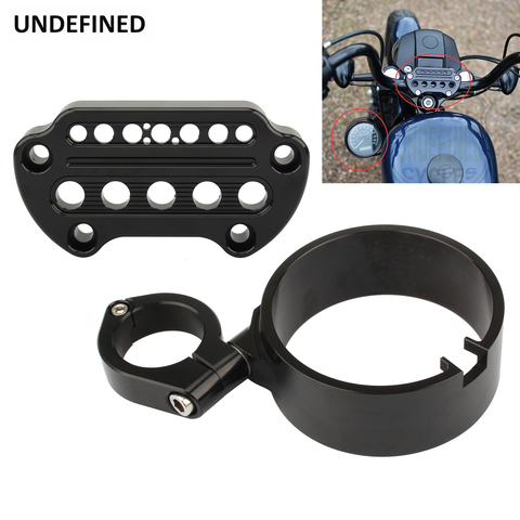 For Harley Sportster 883 XL Motorcycle Parts Instrument speedometer Bracket Case Housing Side Mount Relocation Cover 1995-2015 ► Photo 1/6