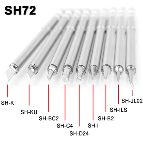 SH72 Soldering Iron Tips Replacement Heater Solder Head SH-BC2 B2 C4 D24 K I ILS JL02 KU for SH72 65W Digital soldering station ► Photo 1/6