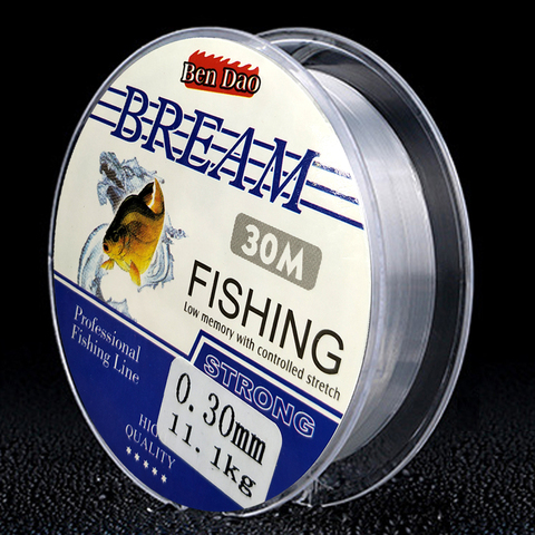 30M Bream Fishing Line Super Strong Monofilament Nylon Japan